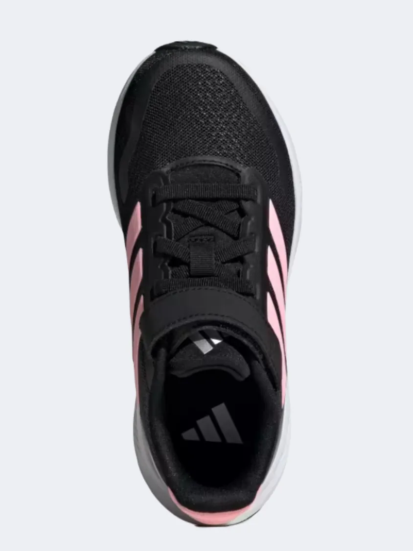 Adidas Runfalcon 5 Ps Girls Running Shoes Black/Pink/Silver