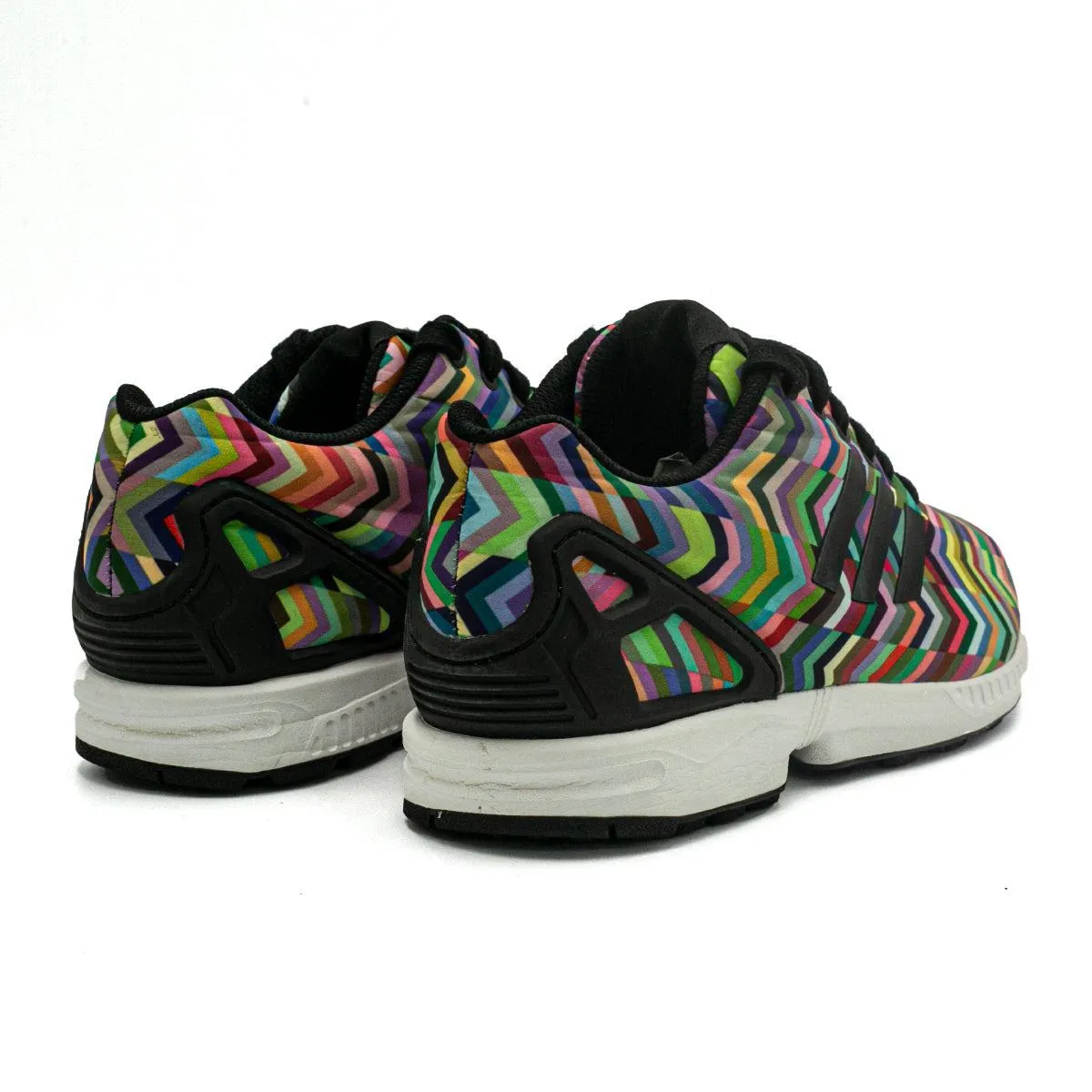 Adidas Zx Flux Chevron Prism Sport Shoes Fabric Multicolour Colour For Women