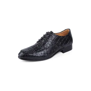 AlliLuxe Lace-Up Leather Derby Shoes