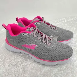 Avia Women Size 10 Gray/Pink NWOT Mesh Lace Up Sneakers