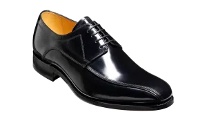 Barker Newbury  Chiselled Tramline Derby Shoe - Hi Shine Black