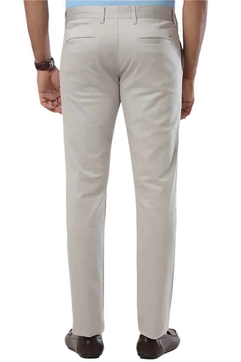 Basic Chino - Light Gray Trouser For Men | Ariser