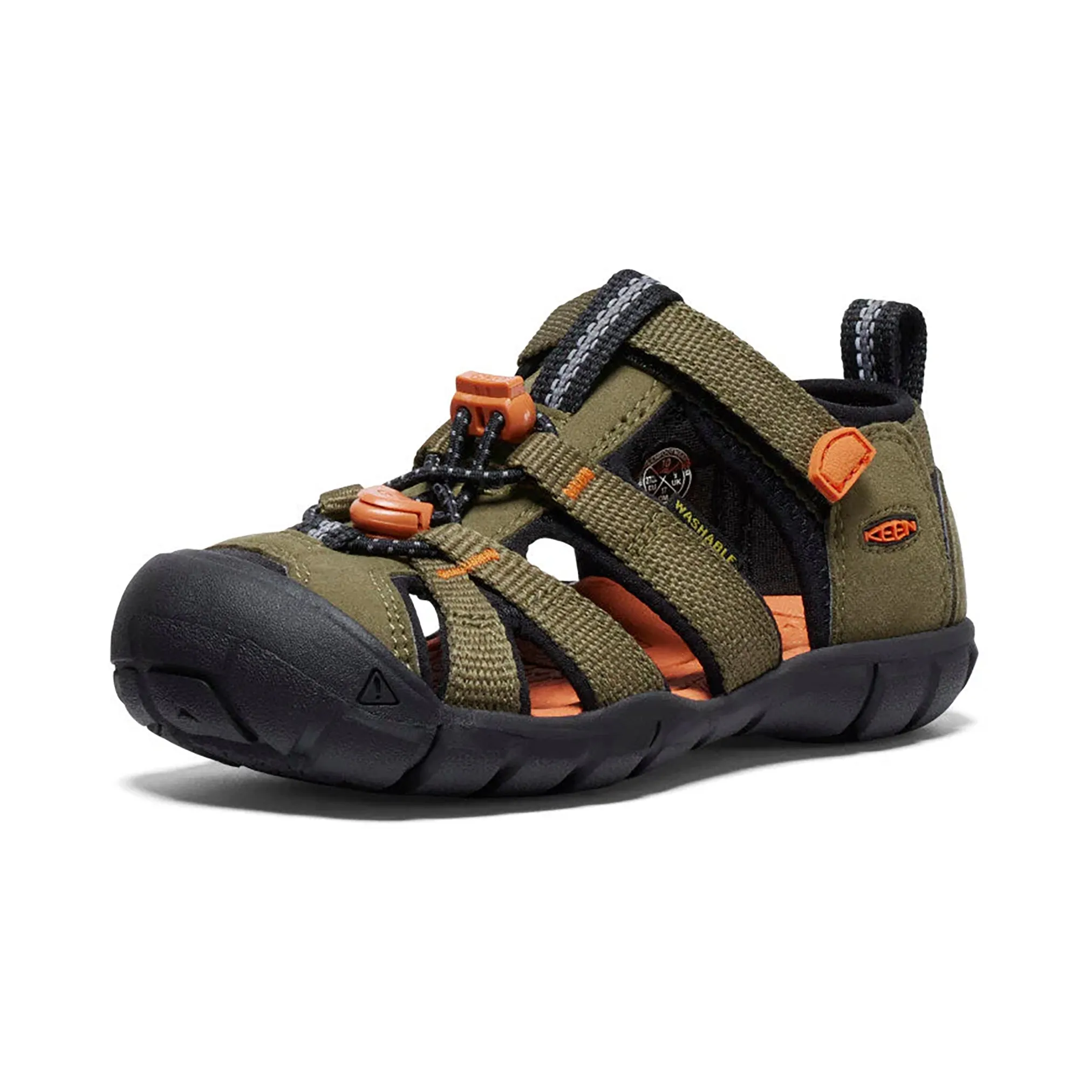 Children Seacamp II CNX - Dark Olive / Gold Flame