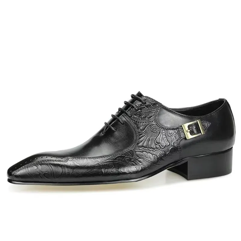 Classy LuxeLeather Genuine Leather Wedding Brogue Shoes