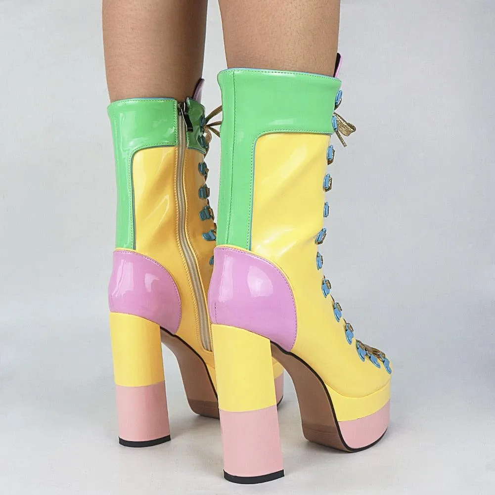 Cupcake Vibes Platform Ankle Boots