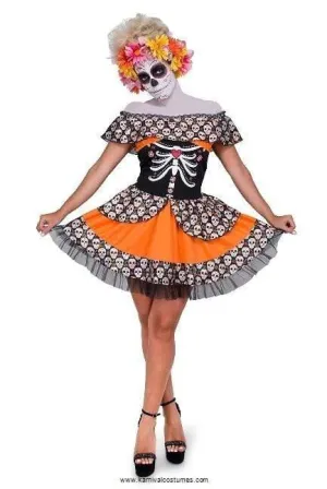 Day of the Dead Skull Tutu Dress