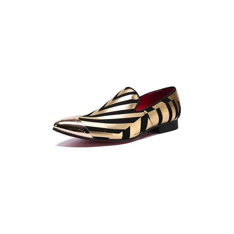 ExoticStripe Luxe Slip-On Oxford Shoes