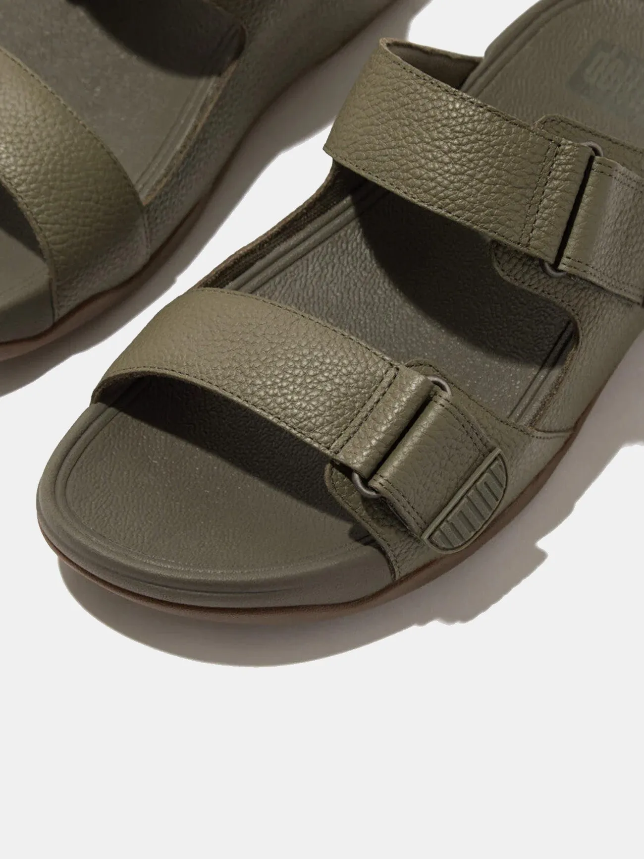 Fitflop Gogh Moc Mens Adjustable Leather Slides