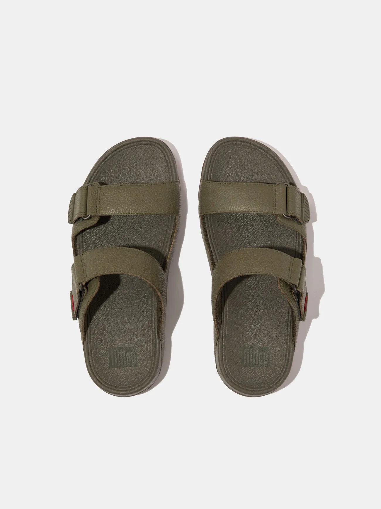 Fitflop Gogh Moc Mens Adjustable Leather Slides