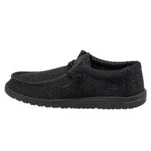 HEY DUDE MEN'S WALLY SOX MICRO TOTAL BLACK - 400190XJ