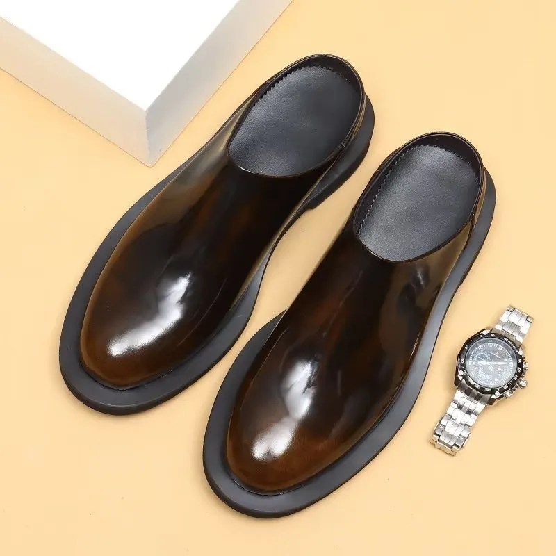 Lavish Leather Slip-Ons