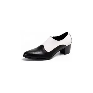 LeatherLuxe Elegant Slip-on Dress Shoes