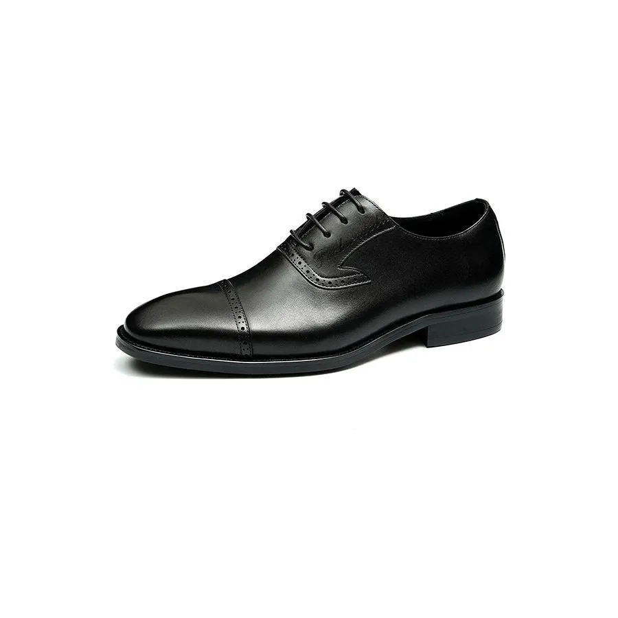 Luxe Exotic Leather Pointed Toe Oxford Dress Shoes