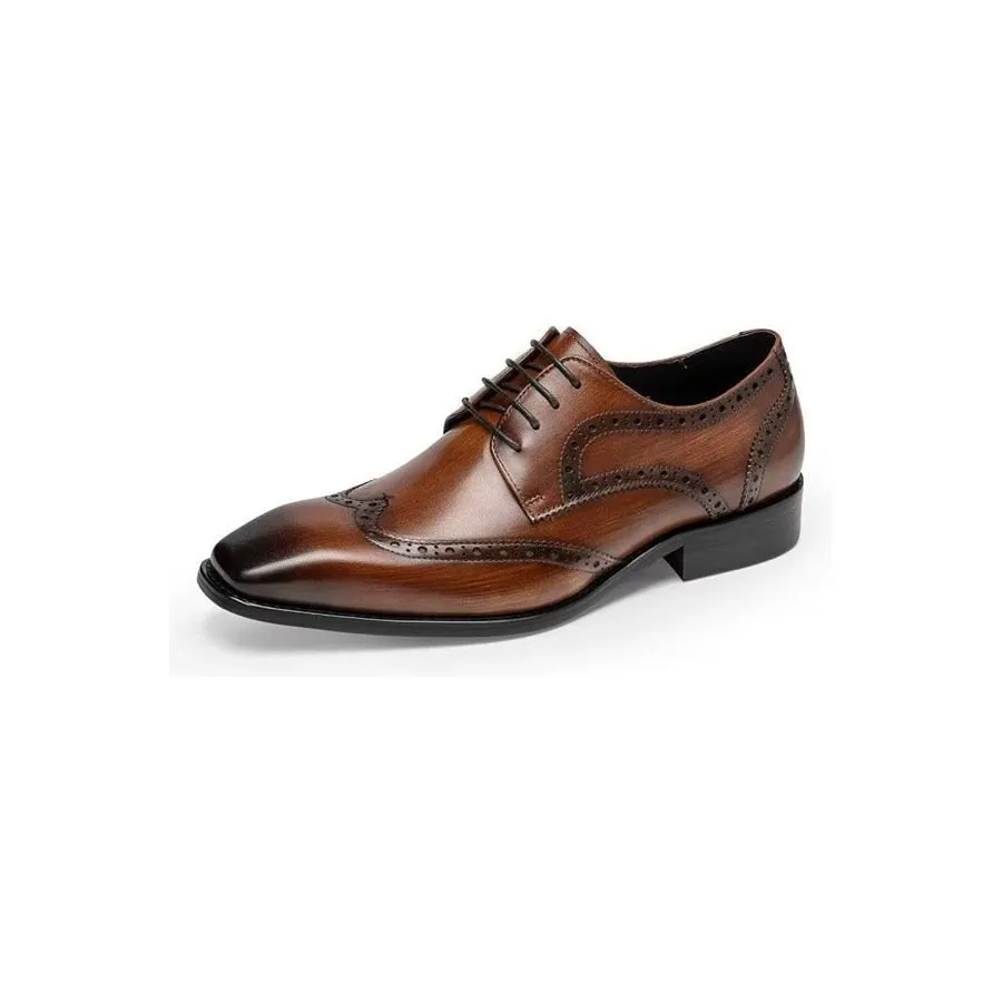 LuxeLeather Brogue Dress Shoes