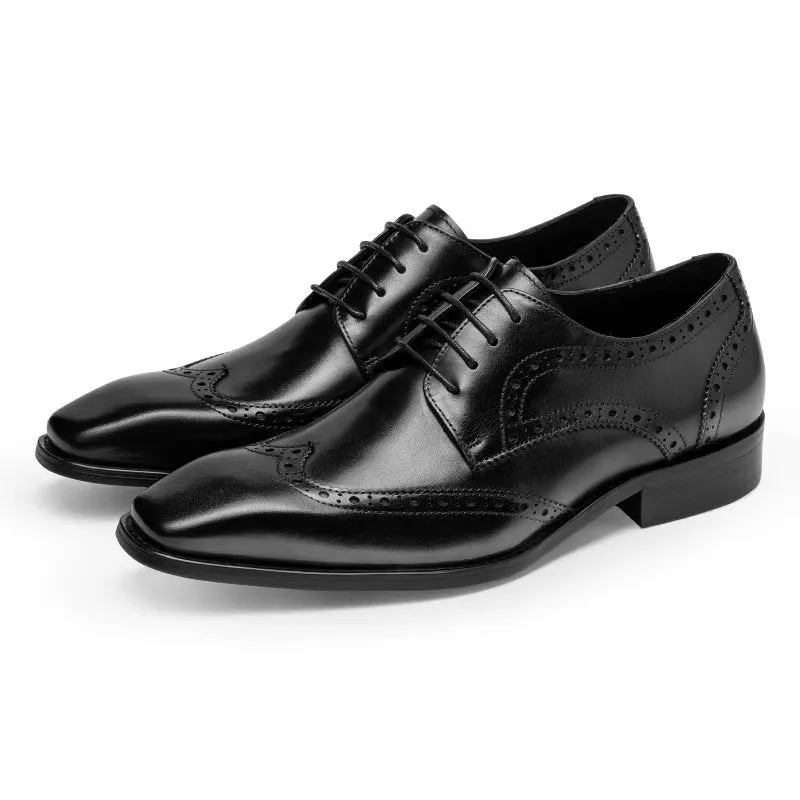 LuxeLeather Brogue Dress Shoes