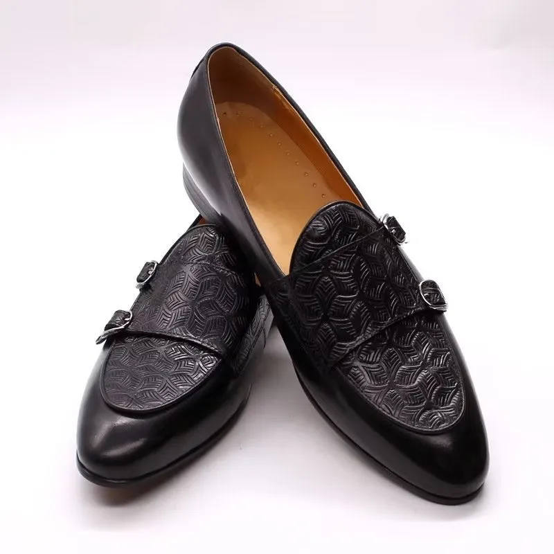 LuxeTex Exotic Monkstrap Dress Shoes