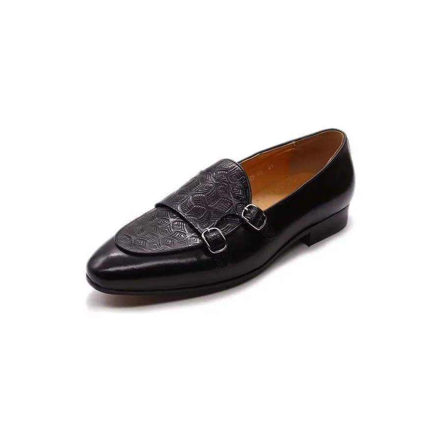 LuxeTex Exotic Monkstrap Dress Shoes