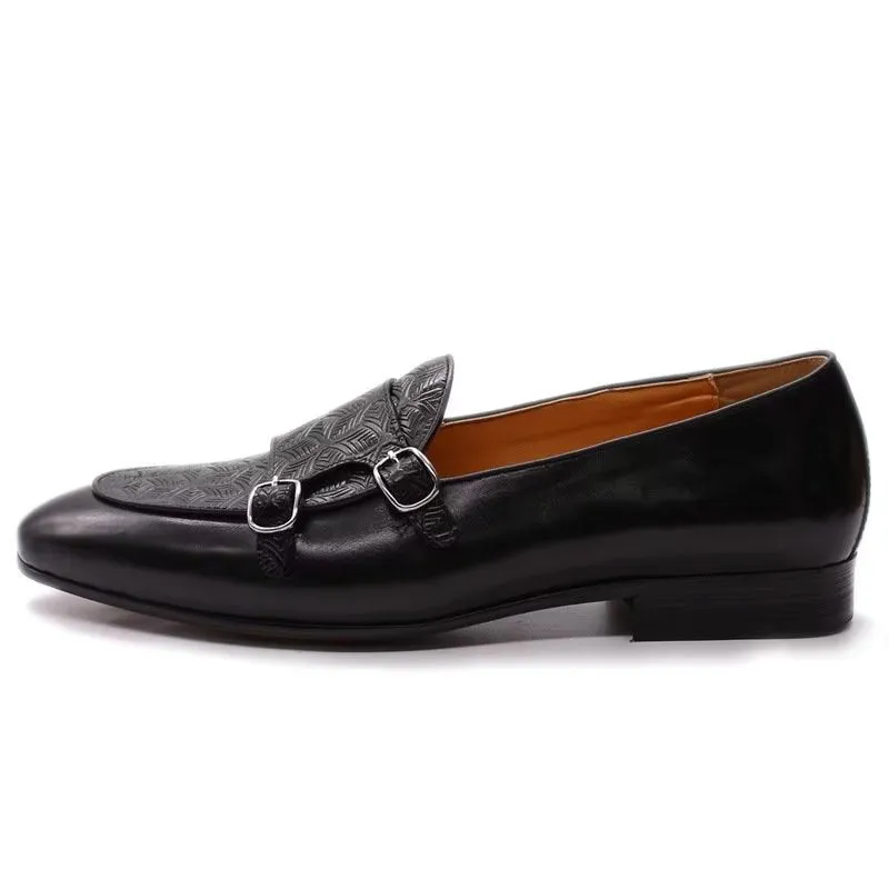 LuxeTex Exotic Monkstrap Dress Shoes