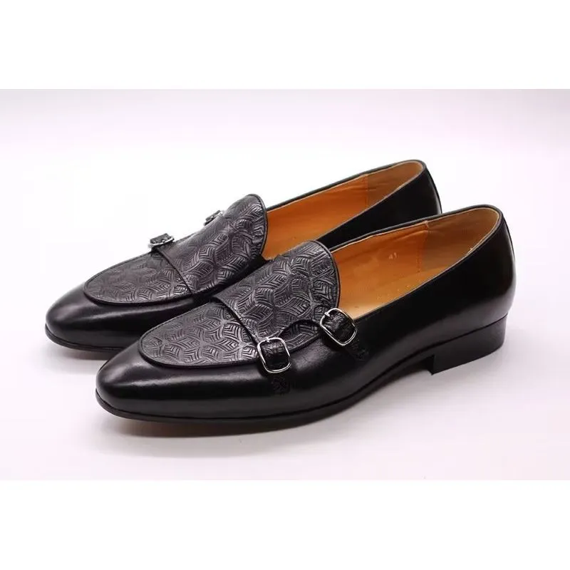 LuxeTex Exotic Monkstrap Dress Shoes