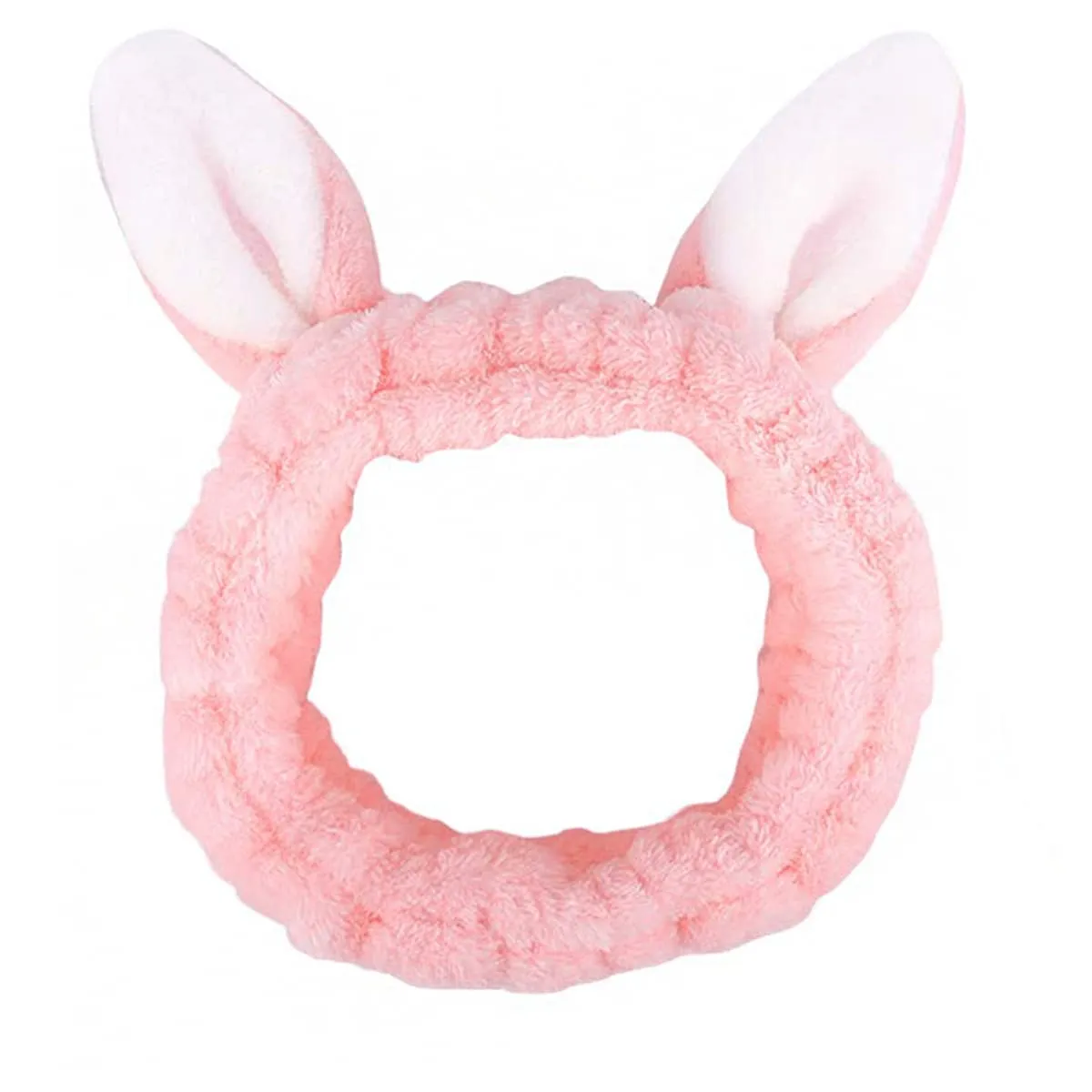 Melbees by Yellow Chimes Hair Band For Girls And Kids Woolen Pink Color Rabbit Ears Hair Bands for Girls and Kids