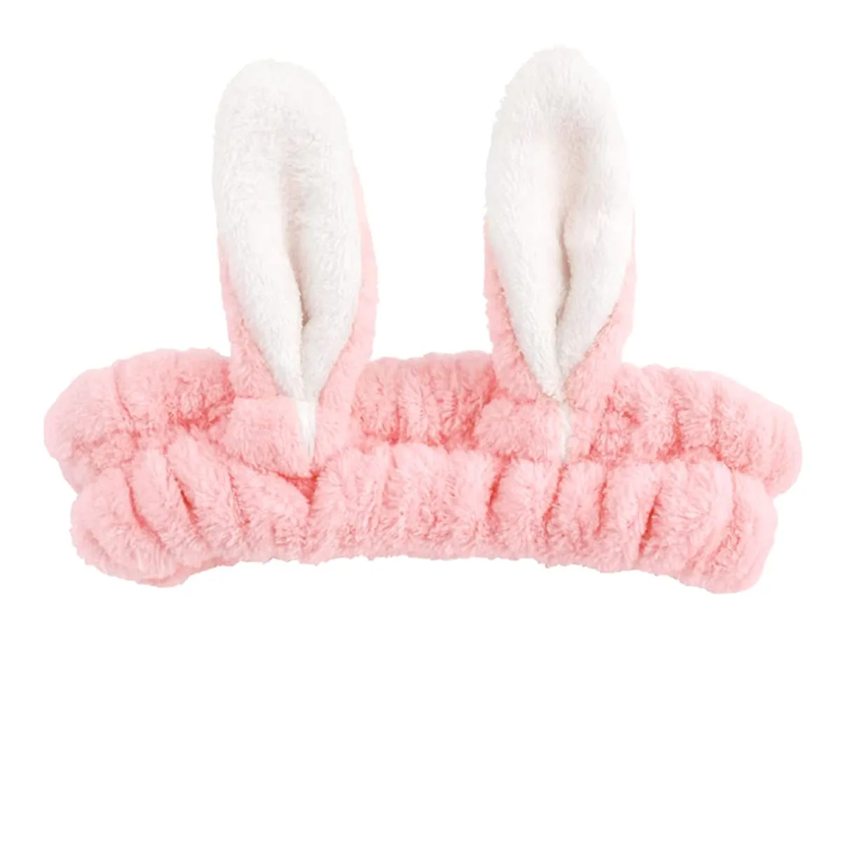 Melbees by Yellow Chimes Hair Band For Girls And Kids Woolen Pink Color Rabbit Ears Hair Bands for Girls and Kids