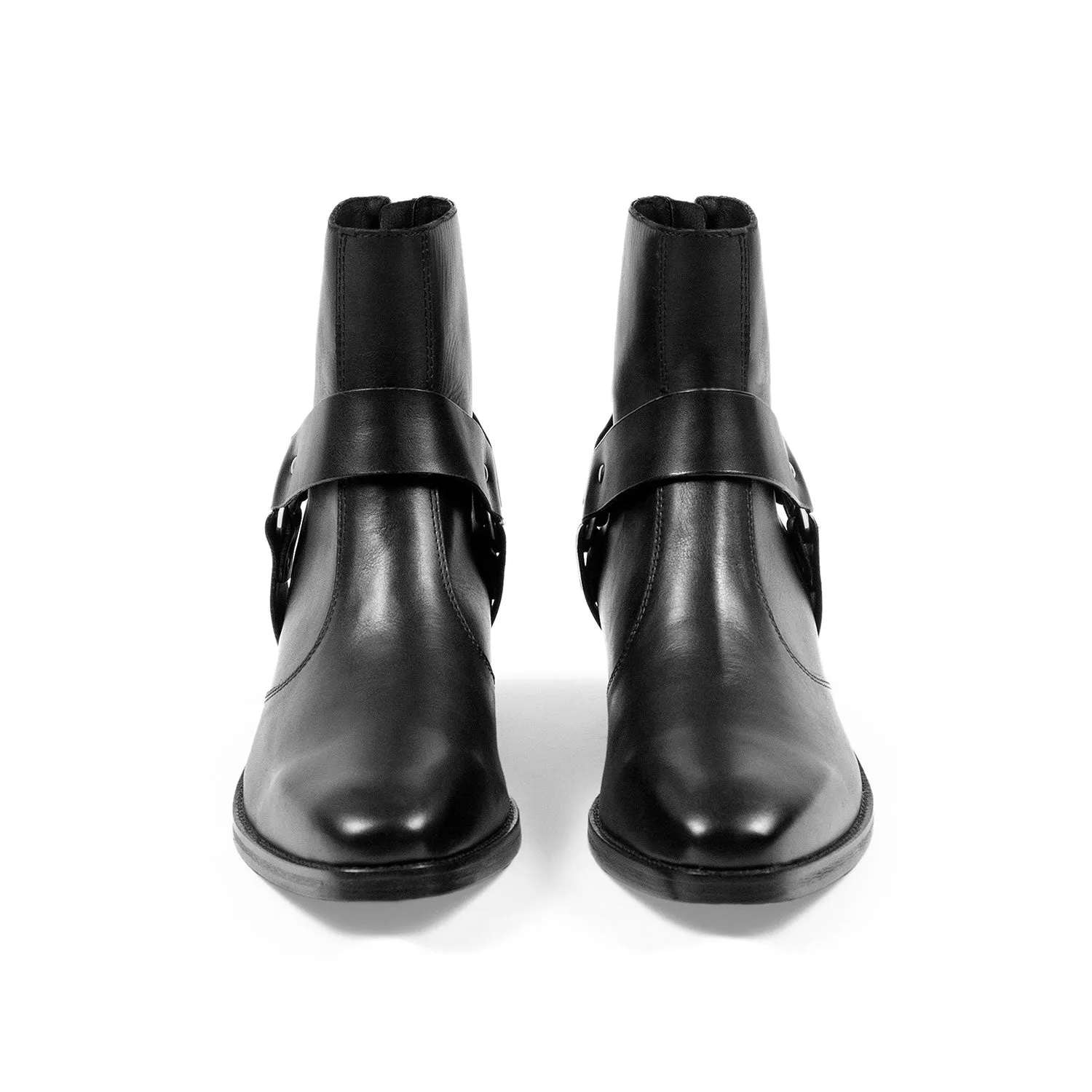 Men's Libertine Boot - Black Leather / Nickel Hardware