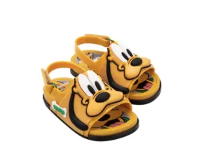 Mini Melissa   Disney Pluto BB Slide Sandals