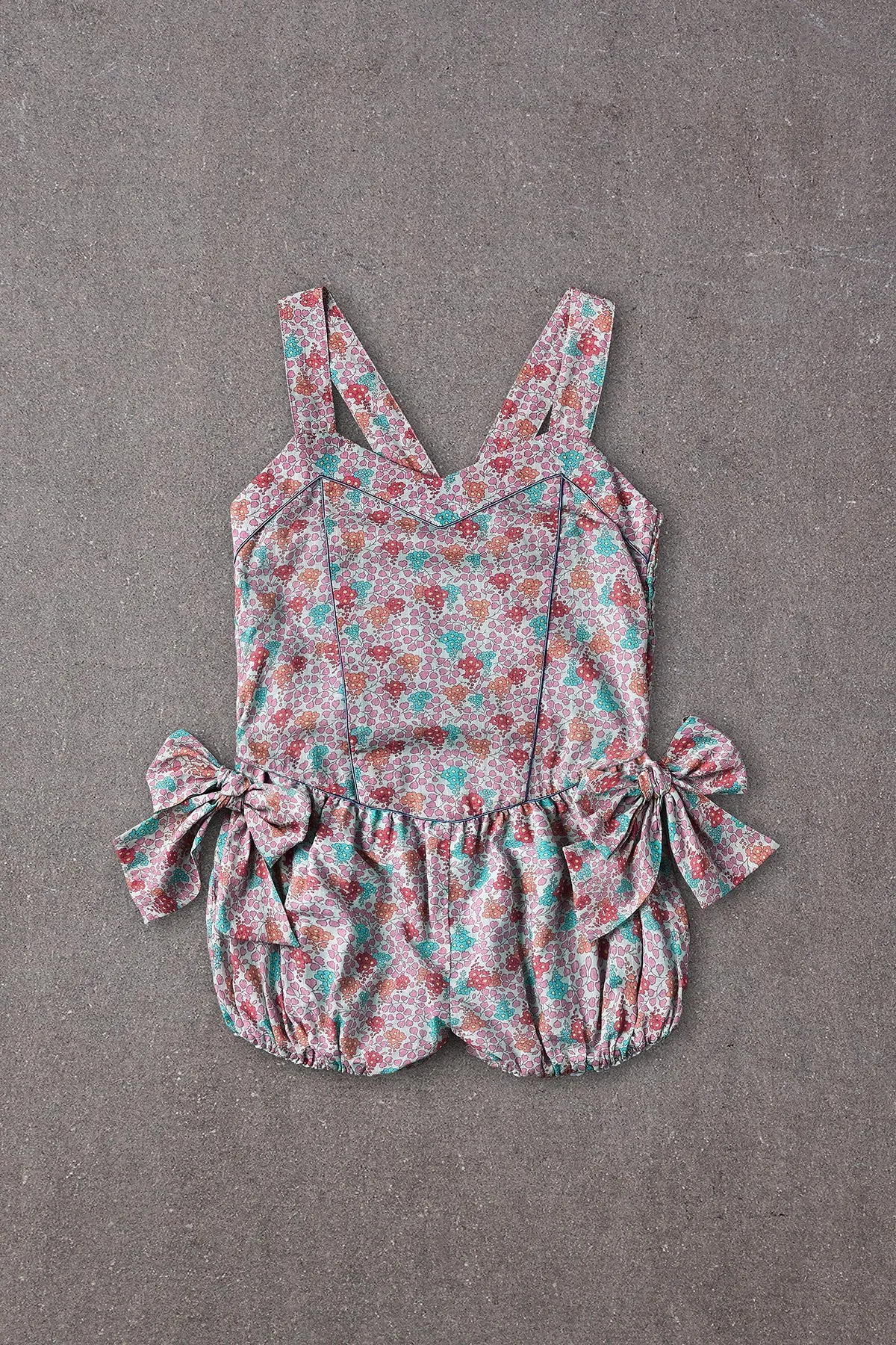 Nellystella Charlotte Playsuit - Blooming Hearts Mint