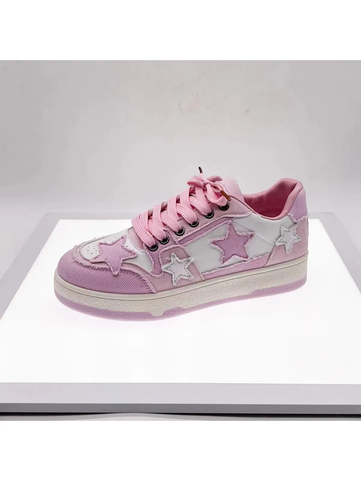 New Artistic Style Star Pattern Canvas Shoes for Women