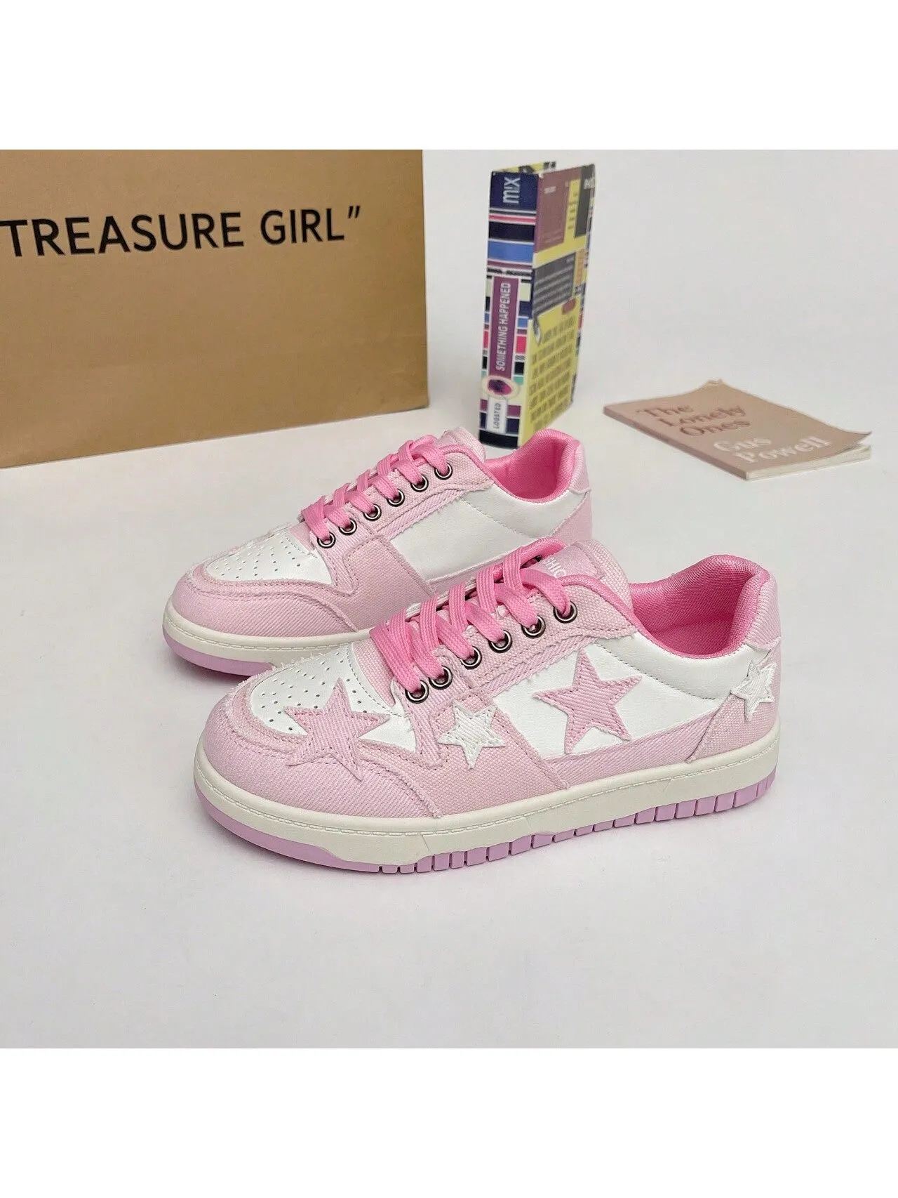 New Artistic Style Star Pattern Canvas Shoes for Women