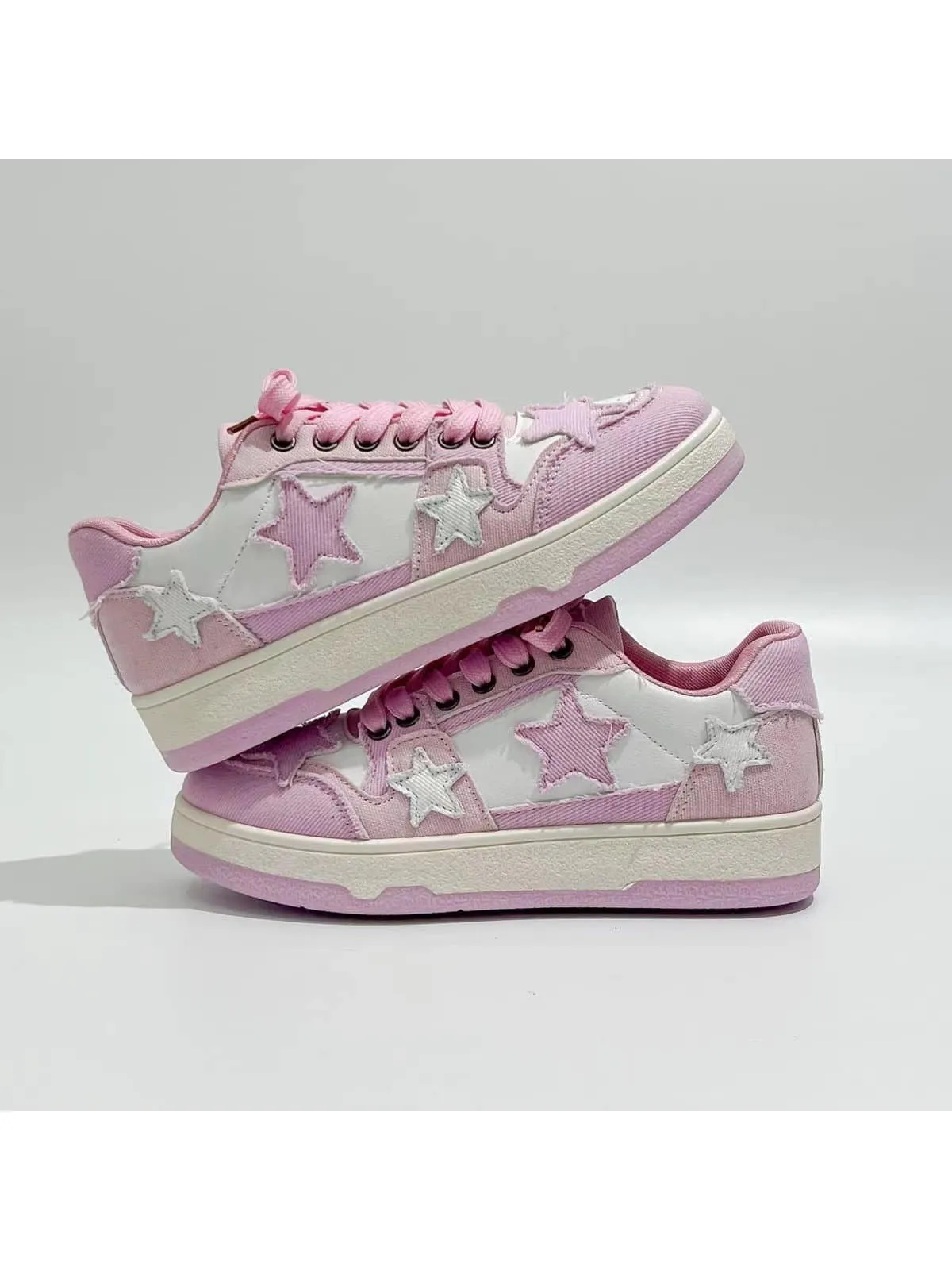 New Artistic Style Star Pattern Canvas Shoes for Women