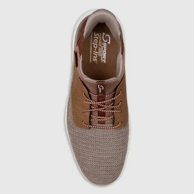 Open Box - S Sport by Skechers Men's Donovan Step-In Sneakers - Light Brown 9