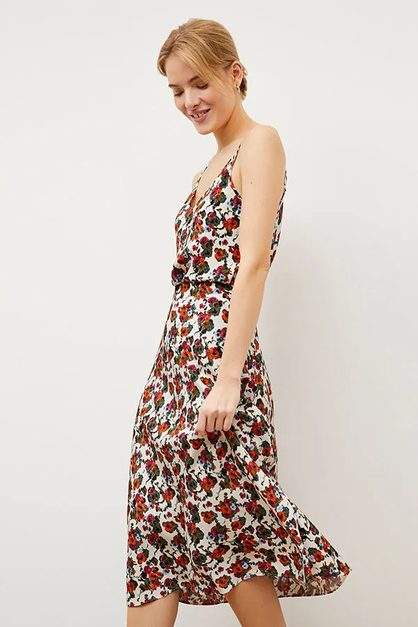 Orchard Skirt - Washable Silk :: Garden Print