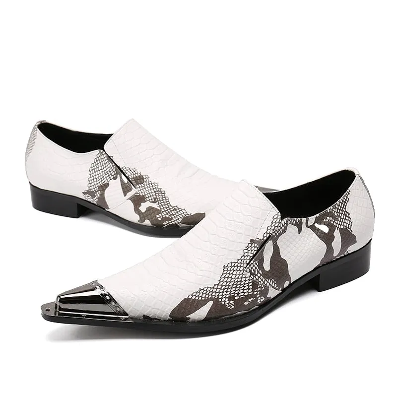 PatchLuxe Exotic Leather Dress Loafers