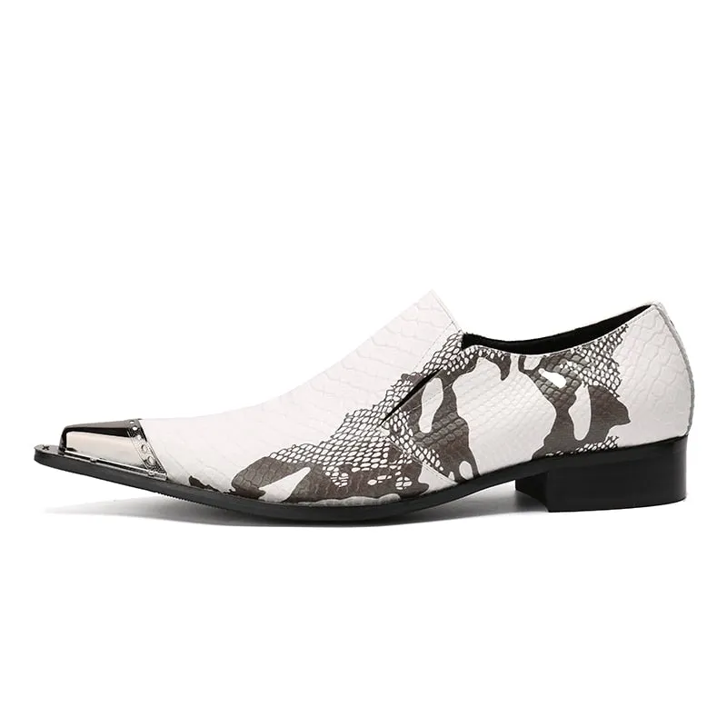 PatchLuxe Exotic Leather Dress Loafers