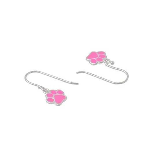 Raajsi by Yellow Chimes 925 Sterling Silver Drop Earring for Girls & Kids Melbees Kids Collection Paw Designed |Birthday Gift for Girls Kids | With Certificate of Authenticity & 6 Month Warranty