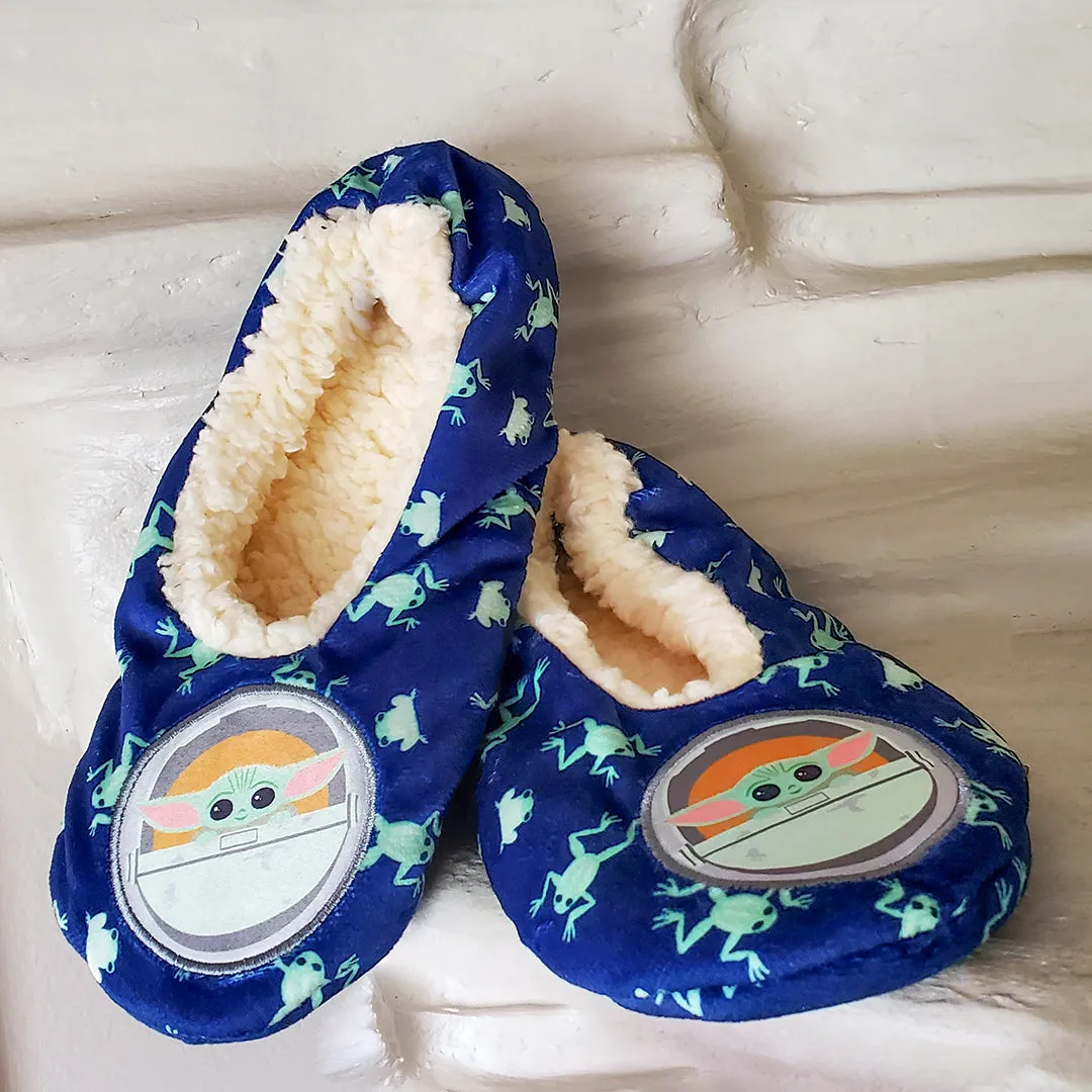 Star Wars Grogu Baby Yoda Slippers Frog Character Slipper Socks No-Slip Sole