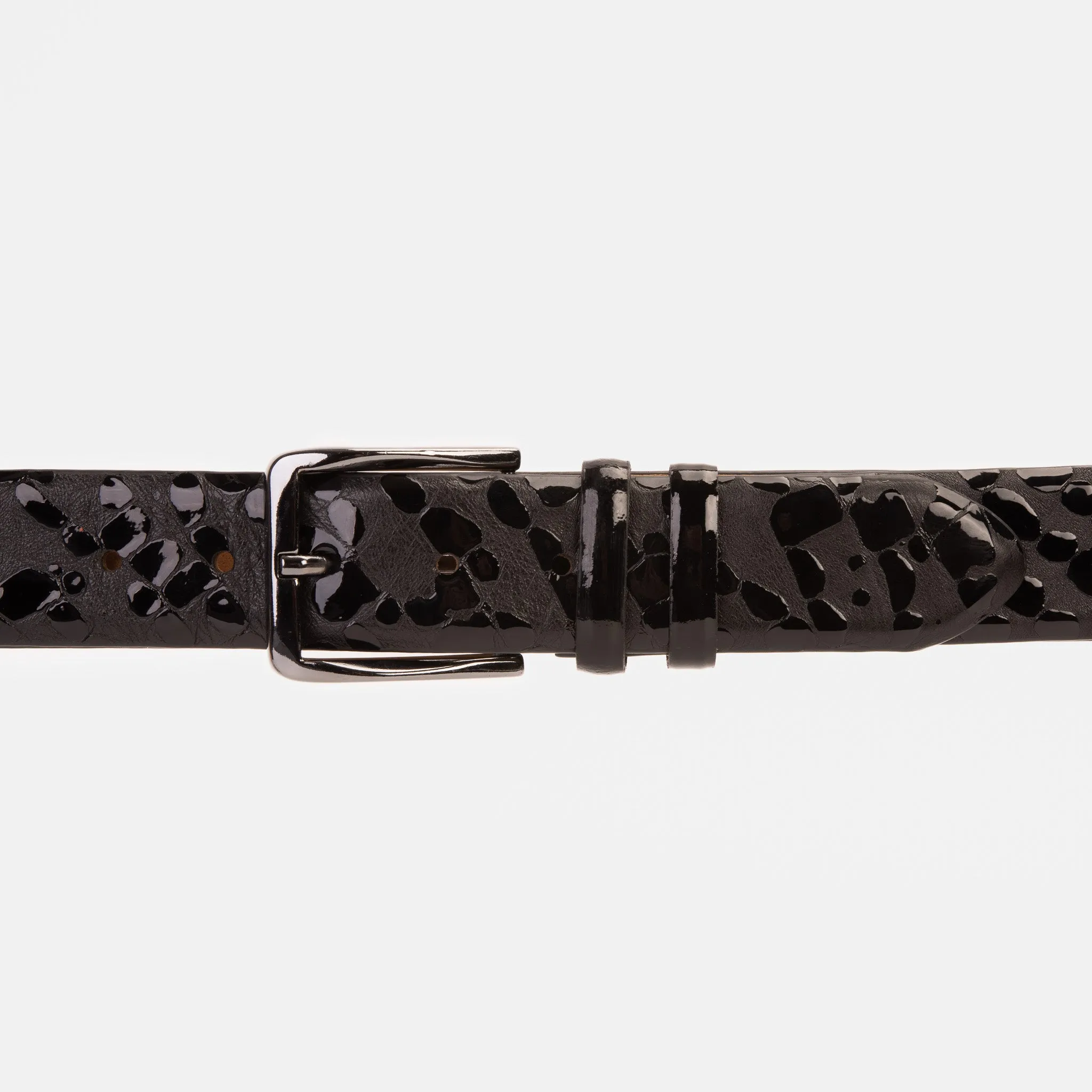 The Arnold Black Leather Belt