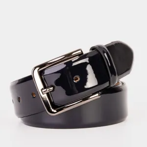 The Dodoma Navy  Patent Leather Belt