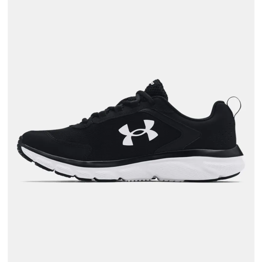 Under Armour Charged Assert 9 Men Running Shoes Black/White