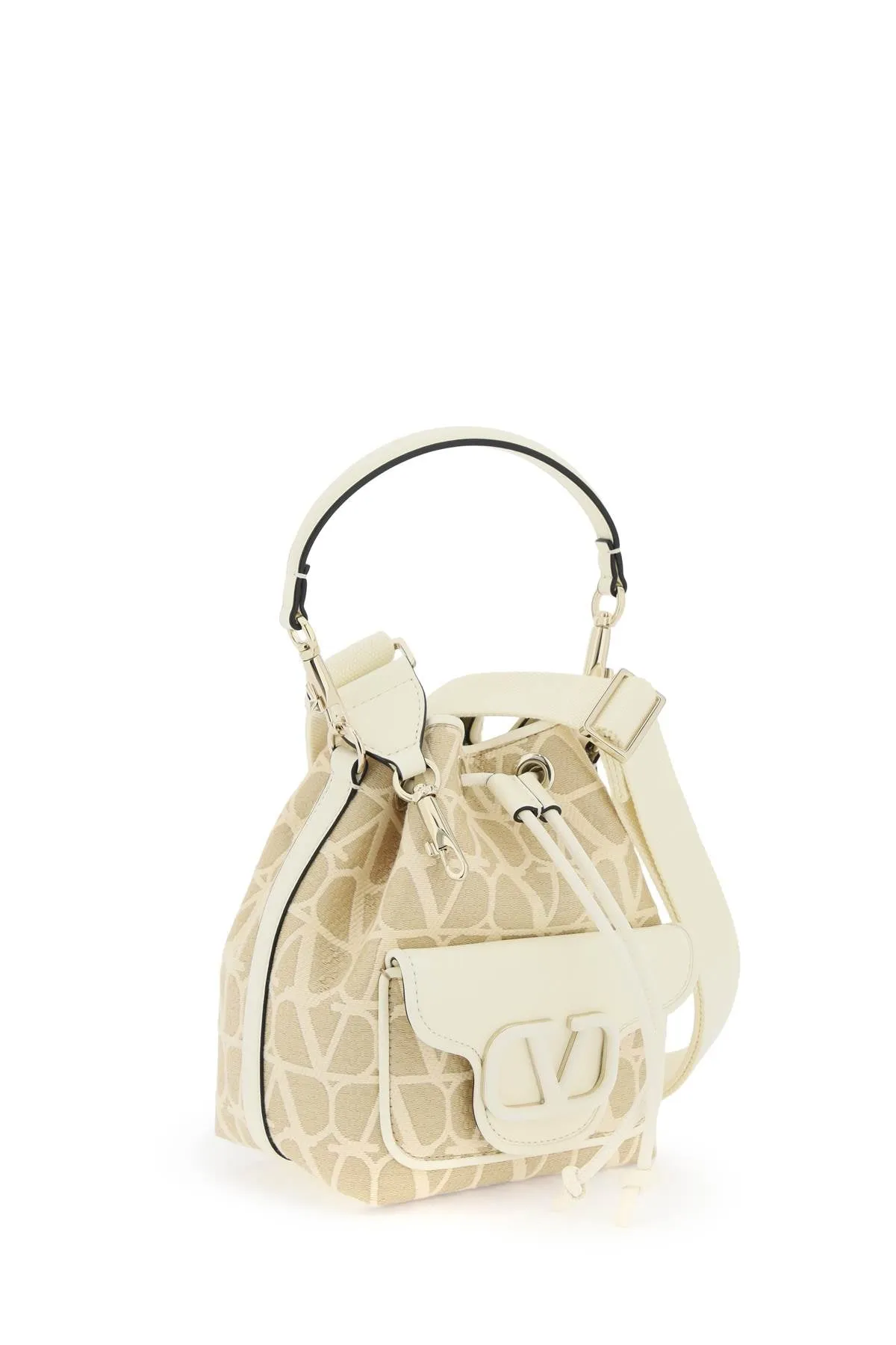 Valentino Garavani locò iconographer toile bucket bag