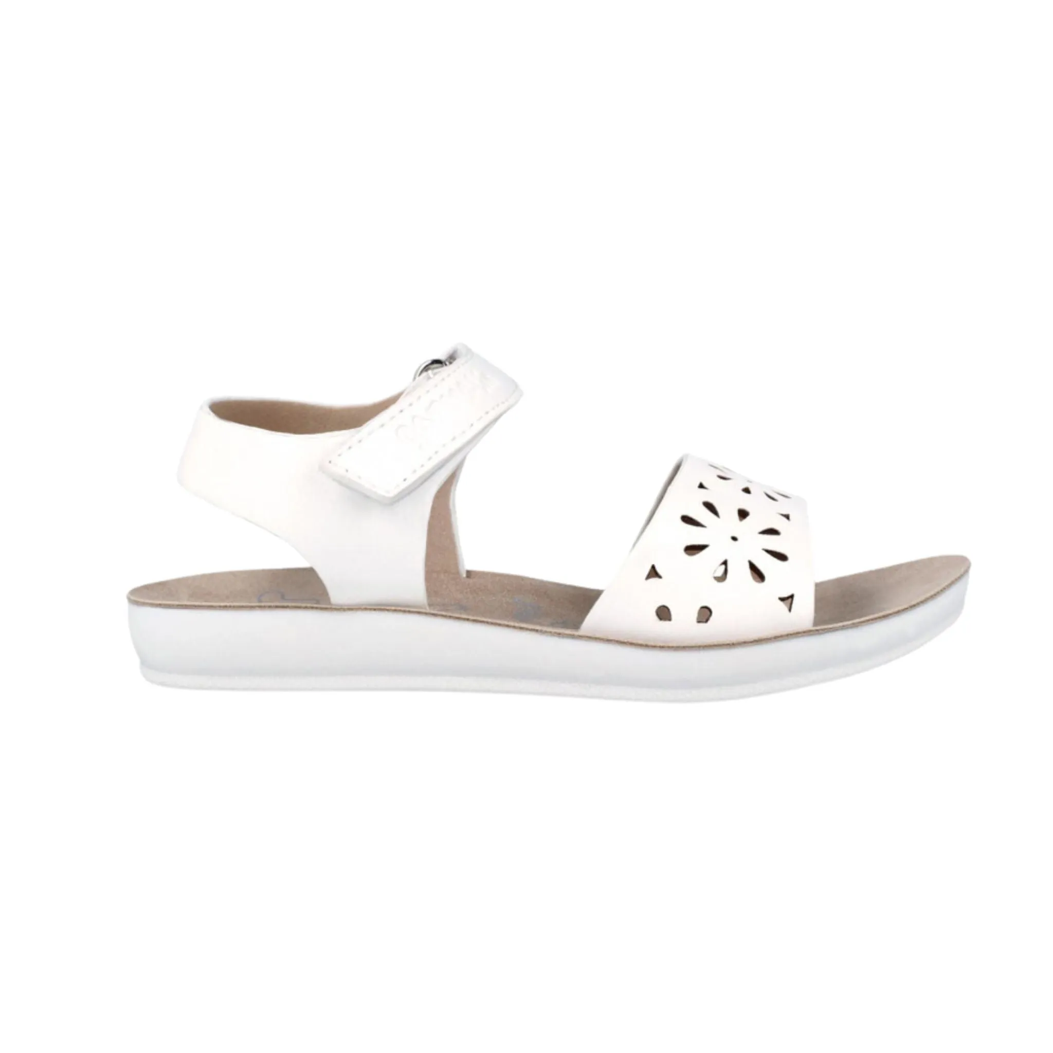 White Lattice Sandals