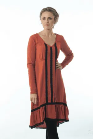 Women Orange Dress - Carlotta Dress