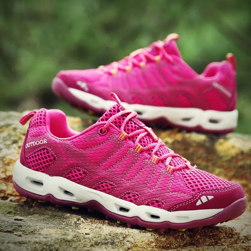 Women's breathable anti-skid air-cushion hiking sneakers